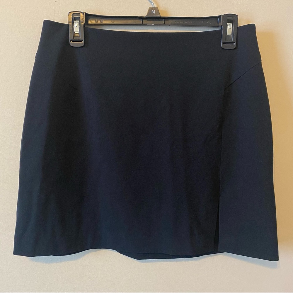 High Waisted Slit Pencil Mini Skirt